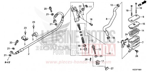 POMPA FRENO POSTERIORE CRF250LF di 2015